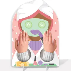 Big Dot of Happiness Pajama Slumber Party - Girls Sleepover Birthday Activity - 2 Player Build-A-Face Party Game