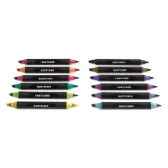 Molotow Sketcher Twin Graphic Markers - Main Kit 1, Set of 12