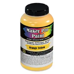 Smooth-On Maker Pro Acrylic-Urethane Paint - Orange Yellow, 16 oz
