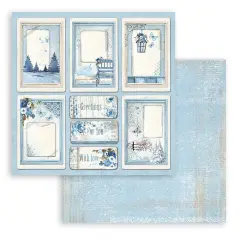 Stamperia Double-Sided Cardstock 12"X12"-Blue Land Cards