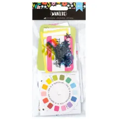 American Crafts Whatevs Ephemera Die-Cuts 45/Pkg-Jouranling, Black Foil
