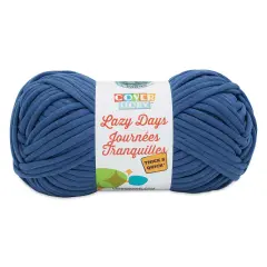 Lion Brand Cover Story Lazy Days Thick & Quick Yarn - Navy, 125 yards