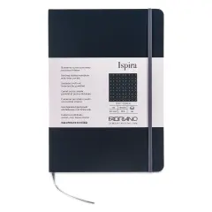 Fabriano Ispira Soft-Cover Notebook - Black, 5-4/5" x 8-1/4", Dot Grid