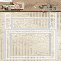 Studio Light HEN Natures Dream Cutting Die-Nr. 709, Square Due Flip Card