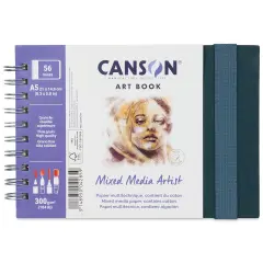 Canson Mixed Media Artist Art Book - 8-1/4" x 5-7/8", 28 Sheets