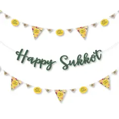 Big Dot of Happiness Sukkot - Sukkah Holiday Letter Banner Decoration - 36 Banner Cutouts and Happy Sukkot Banner Letters