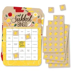 Big Dot of Happiness Sukkot - Bingo Cards and Markers - Sukkah Holiday Bingo Game - Set of 18