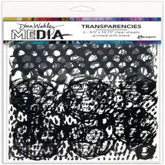 Dina Wakley Media Transparencies 8.5"X10.75" 2/Pkg-Pattern Play Set 1