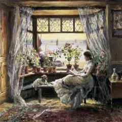 Reading by the Window Hastings Poster Print byCharles James Lewis - Item # VARPDX278224