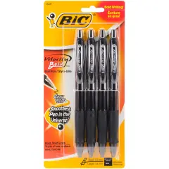 BIC Velocity Bold Pens 4/Pkg-Black