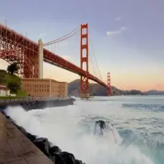 Golden Gate Bridge at Dawn Poster Print by Alan Blaustein - Item # VARPDXB3126D