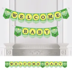 Big Dot of Happiness You Got Served - Tennis - Baby Shower Bunting Banner - Tennis Ball Party Decorations - Welcome Baby