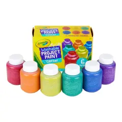 Crayola Washable Kids Paint 2oz 6/Pkg-Glitter