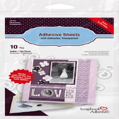 Scrapbook Adhesives Permanent Adhesive Sheets 10/Pkg-4"X6"