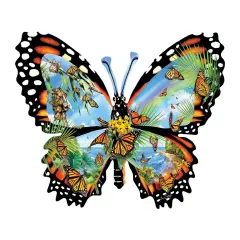 Sunsout Ode to the Monarch 1000 pc Special Shape Jigsaw Puzzle 97065