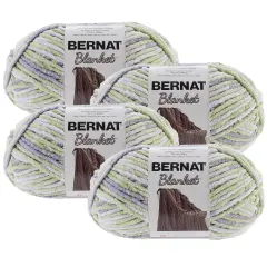 (Pack of 4) Bernat Blanket Big Ball Yarn-Lilac Leaf
