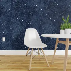 Peel & Stick Wallpaper 2FT Wide Night Sky Star Constellations Celestial Astronomy Astrology Custom Removable Wallpaper by Spoonflower
