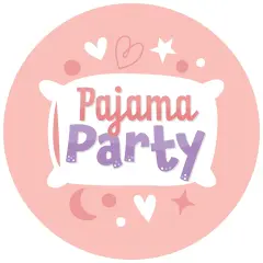 Big Dot of Happiness Pajama Slumber Party - Girls Sleepover Birthday Party Circle Sticker Labels - 24 Count
