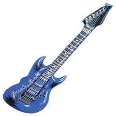 Inflatable Blue Hero Costume Party Decoration Guitar
