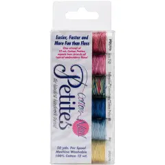 Sulky Sampler 12wt Cotton Petites 6/Pkg-Most Popular Blendables Assortment