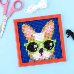 Colorbok Sew Cute! Needlepoint Kit-Dog