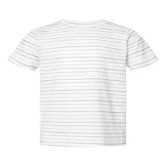 Rabbit Skins&reg; Toddler Crewneck Short Sleeve Fine Jersey Tee - 3321 Shadow stripe