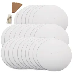 S&S Worldwide Color-Me Superhero Shield. White Cardboard, Easy Assembly, Perfect for Dramatic Play, Costumes, Creative Expression, Kids Can Decorate w/Markers, Paint, or Stickers, 18" diam. Pack of 24