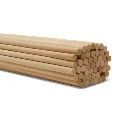 Wooden Dowel Rods 1/2 inch Thick, Multiple Lengths, Unfinished Sticks Crafts & DIY | Woodpeckers