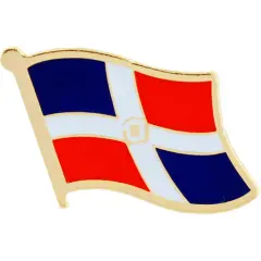 Dominican Republic Flag Pin 1"