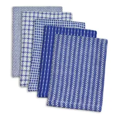 DII Assorted Blue Dishcloth (Set of 5)