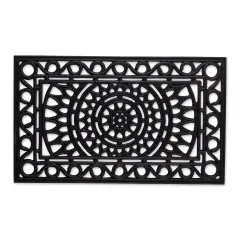 SUN SCROLL RUBBER DOORMAT