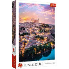 1500 Piece Jigsaw Puzzles, Toledo Spain at Sunset, European City Puzzle, Romantic City Puzzle, Adult Puzzles, Trefl 26146