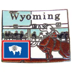 Wyoming Map Pin 1"