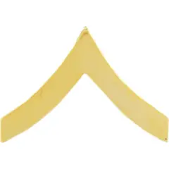 U.S.M.C. Private First Class Rank Insignia Gold Plated
