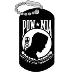 Black POW/MIA Flag Pin 1"