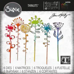 Sizzix Thinlits Dies By Tim Holtz 6/Pkg-Artsy Stems