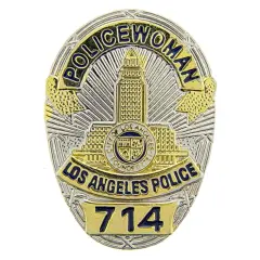 Los Angeles Policewoman Badge Pin 1"