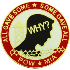 POW MIA Why? Pin 1"