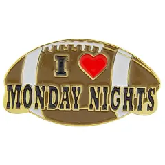 I Love Monday Night Football Pin 1"