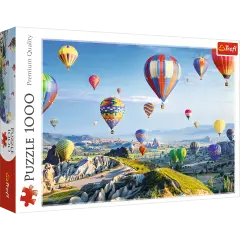 1000 Piece Jigsaw Puzzles, View of Cappadocia, Turkey, Hot Air Balloons, Beautiful Landscape Puzzles, Adult Puzzles, Trefl 10613