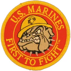 EagleEmblems PM5134 Patch-USMC,Bulldog,Logo (3'')