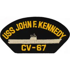 U.S. Navy USS JFK CV-67 Patch 2 1/4" x 4"