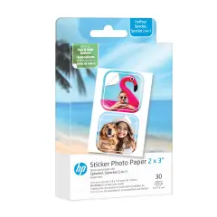 HP Sprocket Pre-Cut Zink Photo Paper 2x3, 30 Sheets, Compatible with HP Sprocket Photo Printers