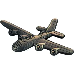 B-29 Superfortress Airplane Pin Pewter 1 1/2"