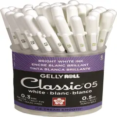 Sakura Gelly Roll Classic Fine Point Pens Cup 36/Pkg-White