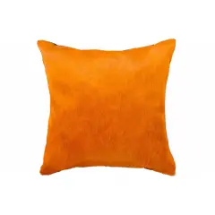 18" X 18" X 5" Orange CowhidePillow