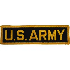 U.S. Army Patch Black & Yellow 1 1/4" x 4 3/4"