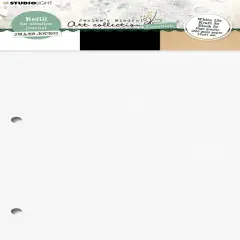 Studio Light Journal Pages 4.72"X8.25"-Nr. 11, White/Black/Kraft