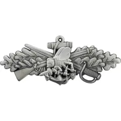 U.S. Navy Seabee Combat Warfare Pin 2 3/4"