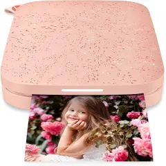 HP Sprocket Portable Printer, Zink Sticky Paper 2x3" Instant Photo Printer for iOS & Android Device Blush Pink
